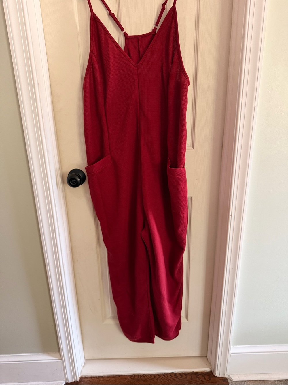 Maroon Jumpsuit with Pockets